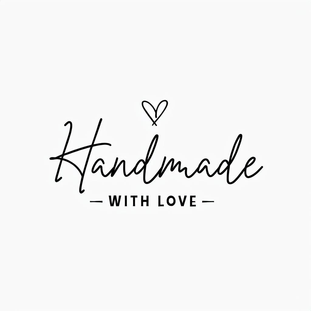 Лаконичная эмблема Handmade With Love